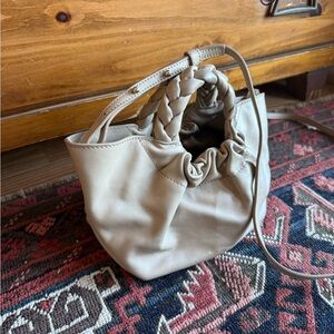 DeMellier Braided Handle Tan Shoulder Bag